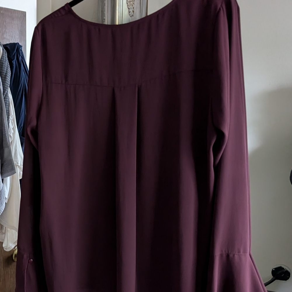 Pleione Large long sleeve plum color